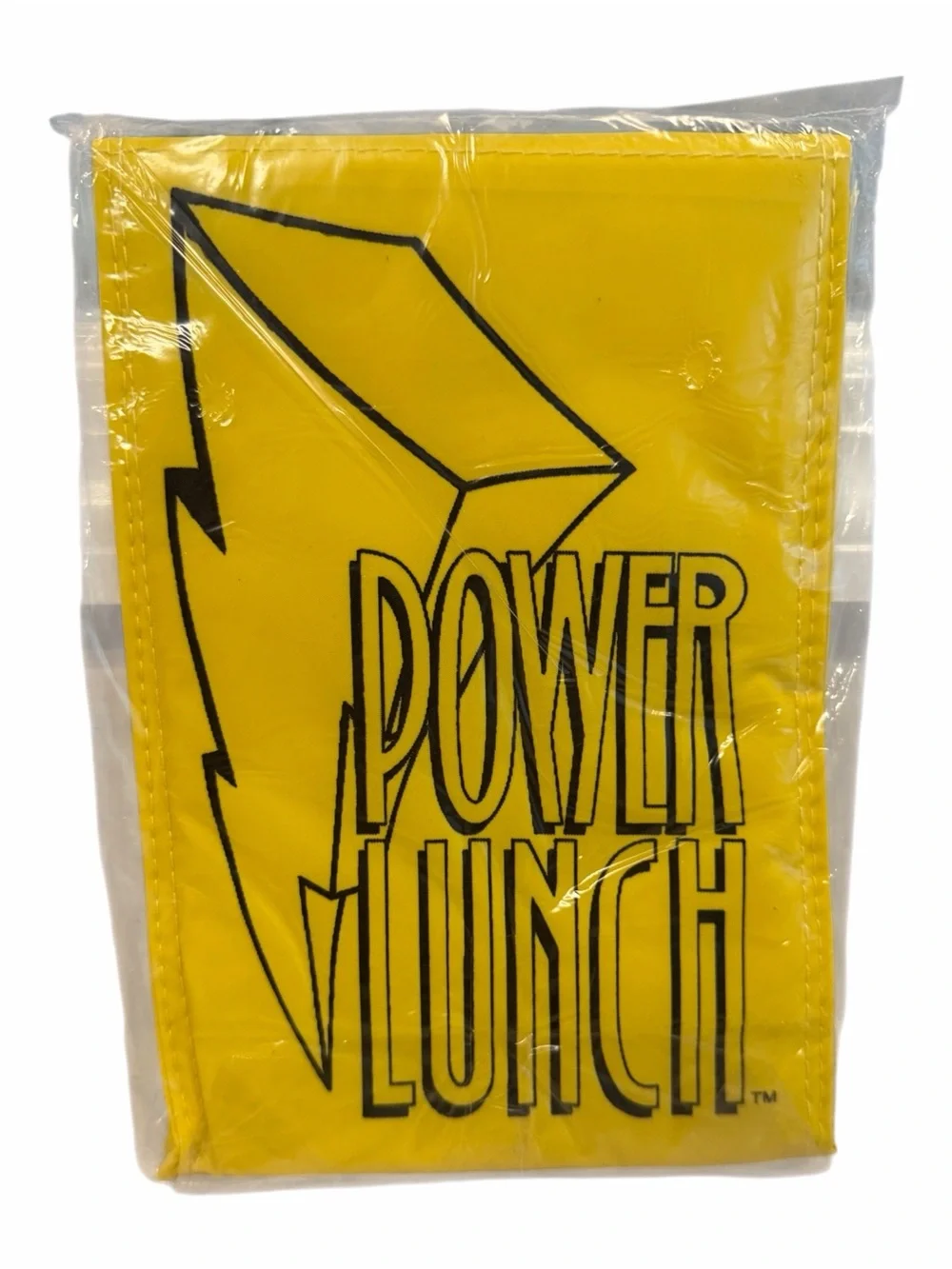 Vtg 1994 Mighty Morphin Power Rangers Official Fan Club Power Lunch Bag Yellow